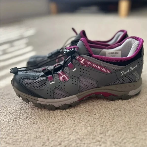 Pearl Izumi W X-Alp Drift II Cycling Shoes US 8.5 40 Gray Pink 2 Bolt - Picture 3 of 7